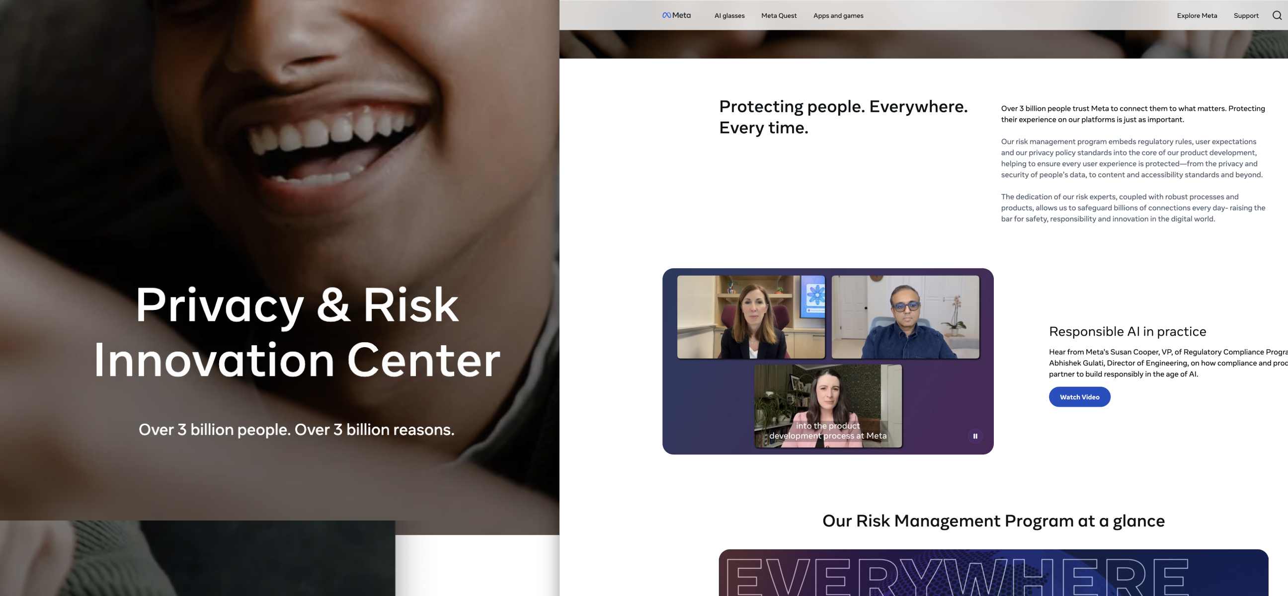 Privacy & Risk Innovation Center and AI Risk Review interface