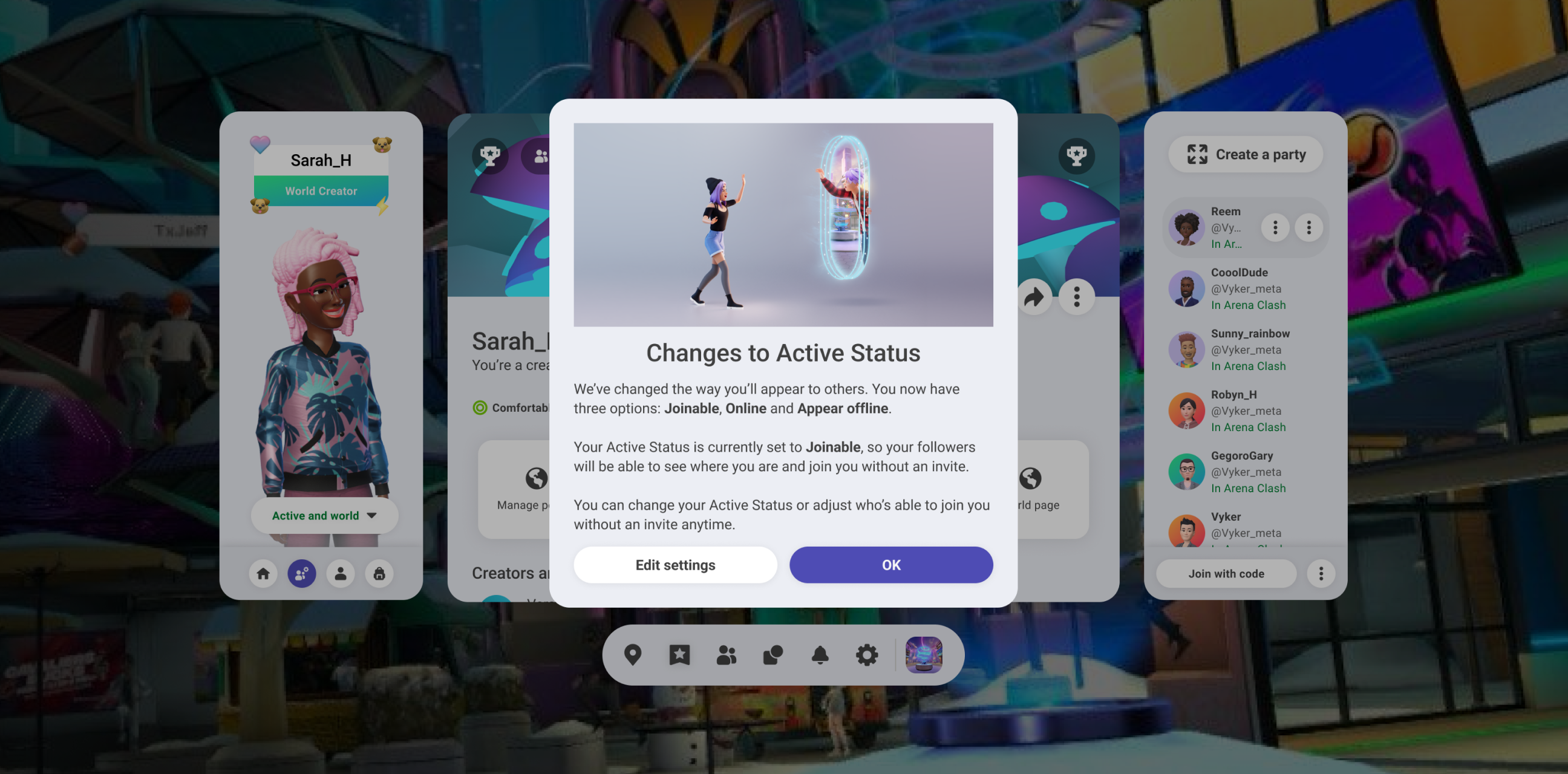 Device mockup showing the confirmed Active Status state after the privacy migration flow